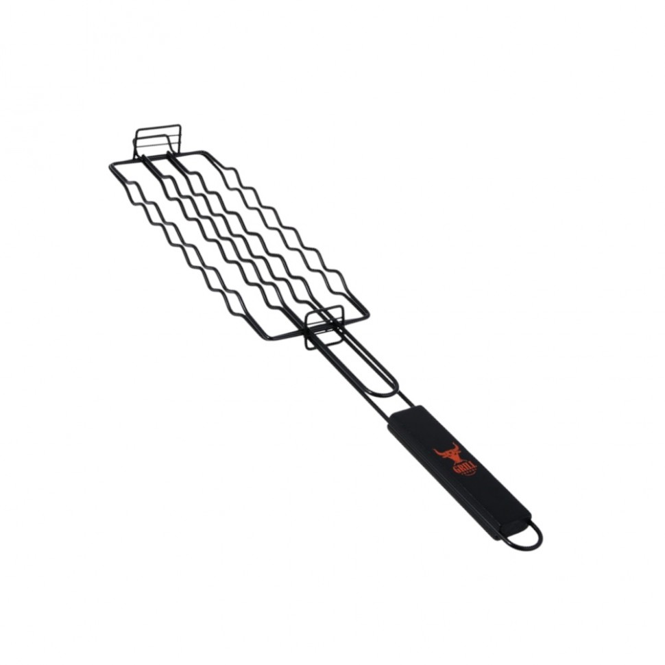Решетка-гриль для сосисок тм GRILLBOOM, с антипригарным покрытием, 250гр, 49х9х4см