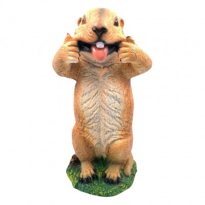 Фигура садовая Бурундук показывает язык Н-27см