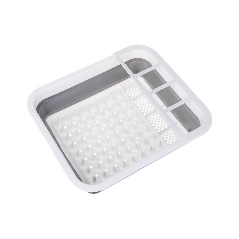 Сушилка для посуды, складная, 36x12х31см, пластик, силикон