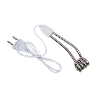 Электрокипятильник 500Вт, 250В, шнур 65см,  погружная часть 10см (10)