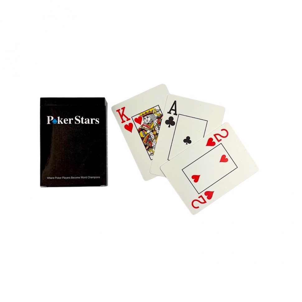 Карты игральные Poker Stars пластик (144/12)