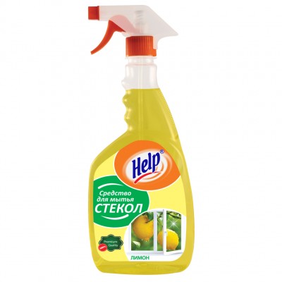 Средство для мытья стекол Help Лимон, 750 мл