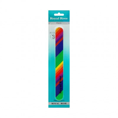 Маникюрная пилка для ногтей 18см Royal Rose 2-30A Радуга (24)