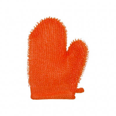 Мочалка вязанная с поролоном Варежка (100)