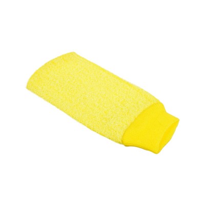 Мочалка рукавица банная с отшелушивающим эффектом, полипропилен,  11х19см, 6-12 цветов ЮL (12)