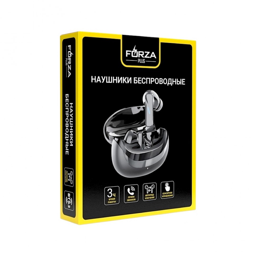 Наушники беспроводные TWS BY Pulse, внутриканальные, 30/200 мАч, BT5.3, чёрный 