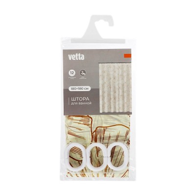 Шторка для ванной Марсельеза, ПЕВА 22 г/м2, 180x180см, 4 дизайна (12)