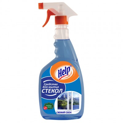 Средство для мытья стекол Help Свежий озон, 750 мл