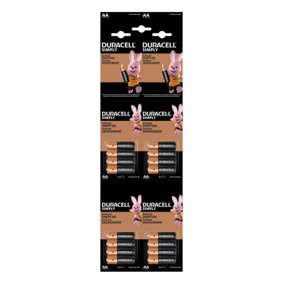 Батарейка Duracell Simply LR06 AA, бл/20 