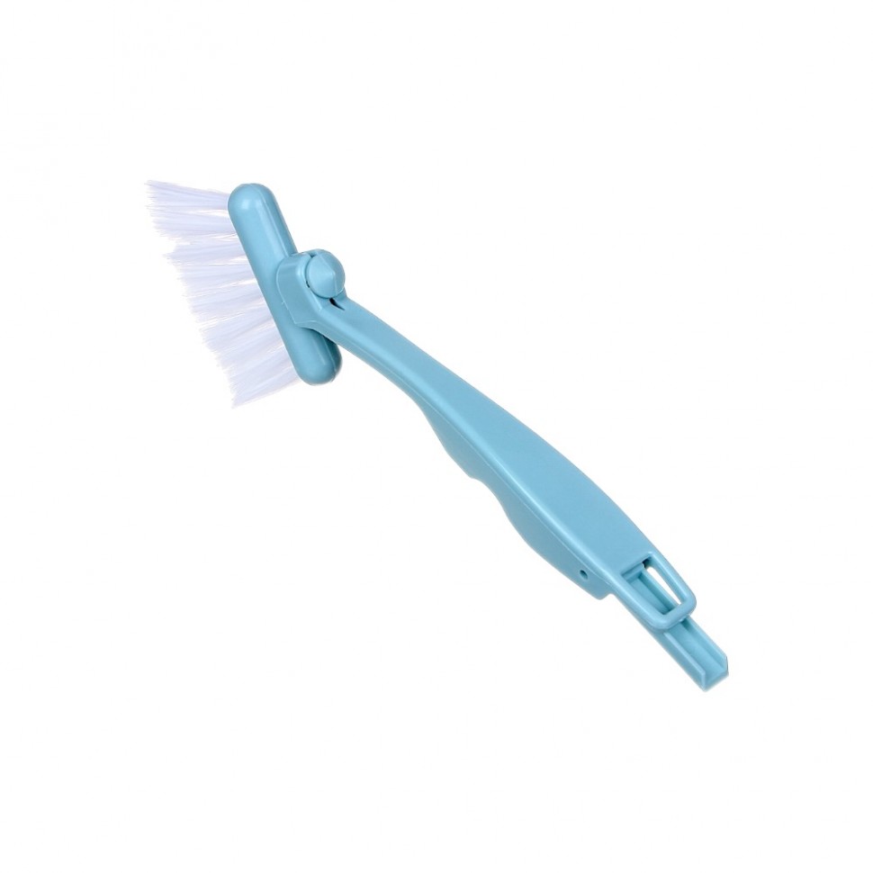 Щетка для чистки оконных проемов, поворот 360 гр., 21х7см, пластик (12)