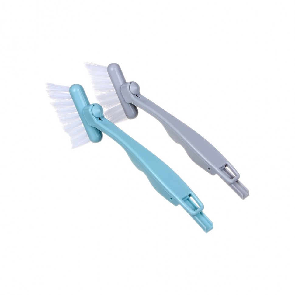 Щетка для чистки оконных проемов, поворот 360 гр., 21х7см, пластик (12)