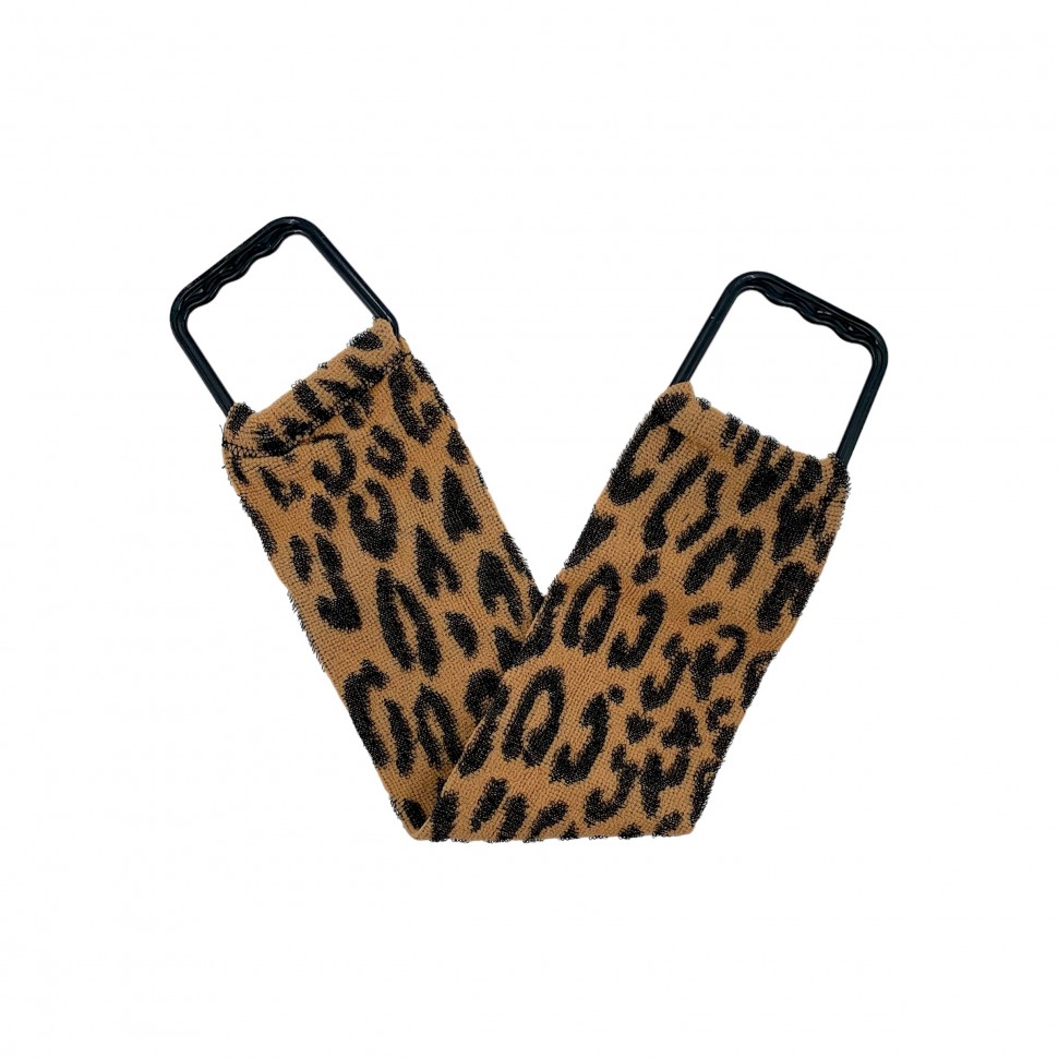 Мочалка для тела с ребристой текстурой средней жесткости Leopard арт.А00034 (12)