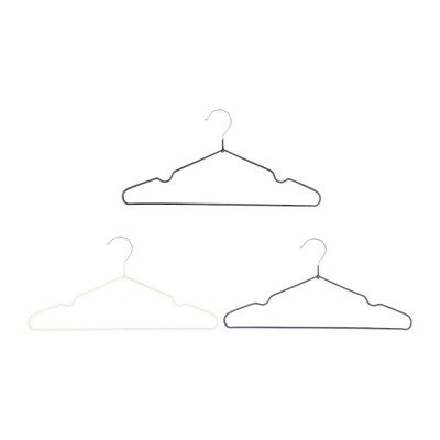 Вешалка металлическая, ПВХ покрытие, 41 см, 3 цвета