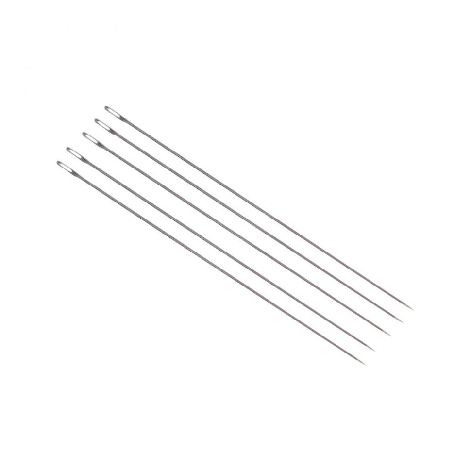 Иглы швейные для бисера, d = 0,55 мм, 5,5 см, 5 шт