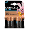 Батарейка Duracell Ultra LR06 AA, бл/4 