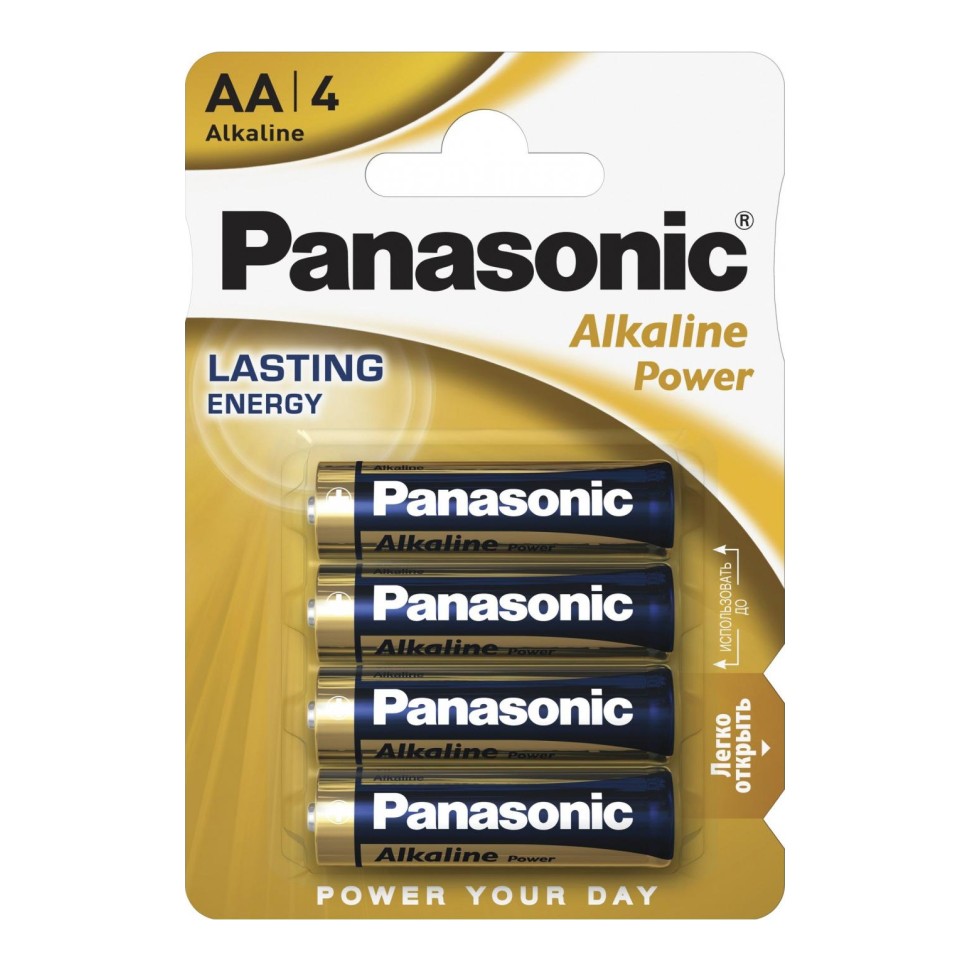 Батарейка Panasonic Alkaline Power LR06 AA, 4 шт