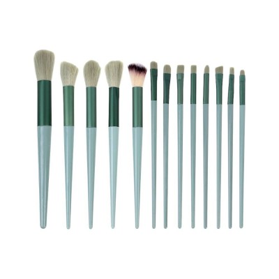 Кисти для визажа 13 шт в чехле ЮНИLOOK , пластик, металл, иск.ворс, полиэстер, 14,5-17,5 см, 3 цвета