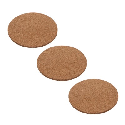 Набор подставок под горячее 3шт, d19см, пробка (96)