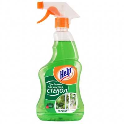 Средство для мытья стекол Help Яблоко, 500 мл