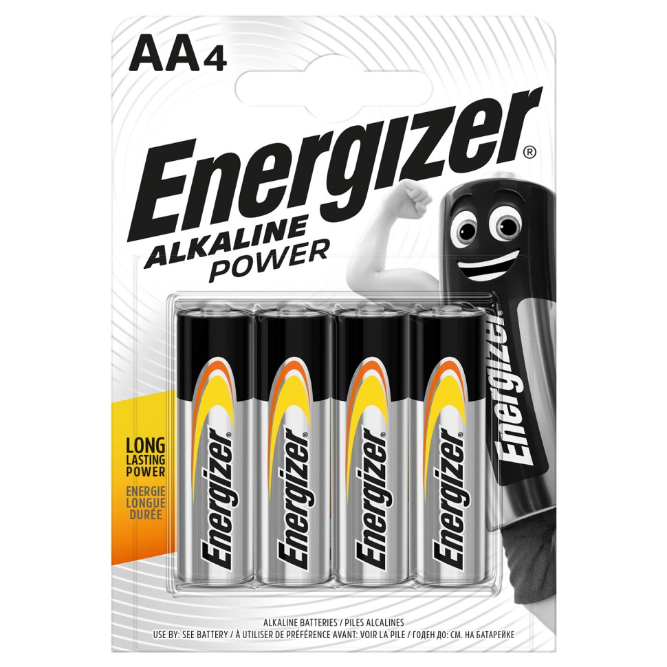 Батарейка Energizer Alkaline Power LR06 AA, 4 шт