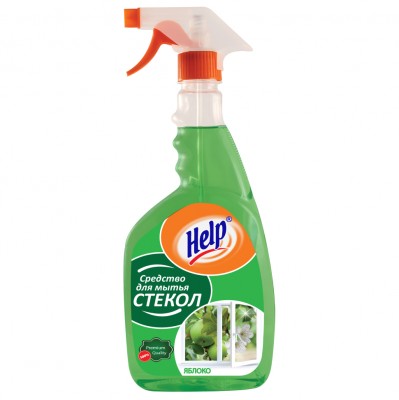 Средство для мытья стекол Help Яблоко, 750 мл
