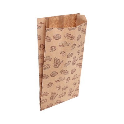 Пакеты бумажные для завтрака, V-дно  17x30 см, 20 шт (60)