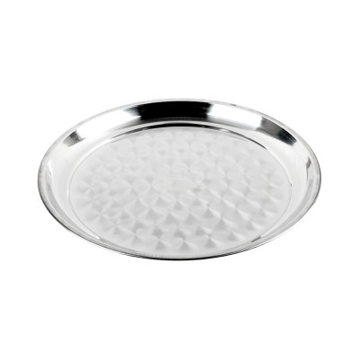 Поднос круглый 40см, нерж. сталь