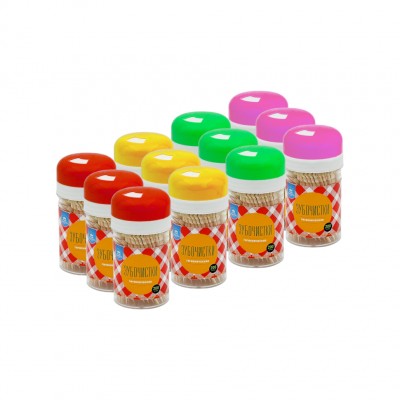 Зубочистки в пластике 200 шт (12/360)