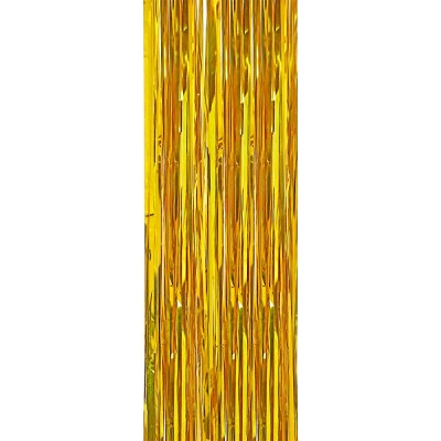 Дождик 100х9см, ПВХ, золото