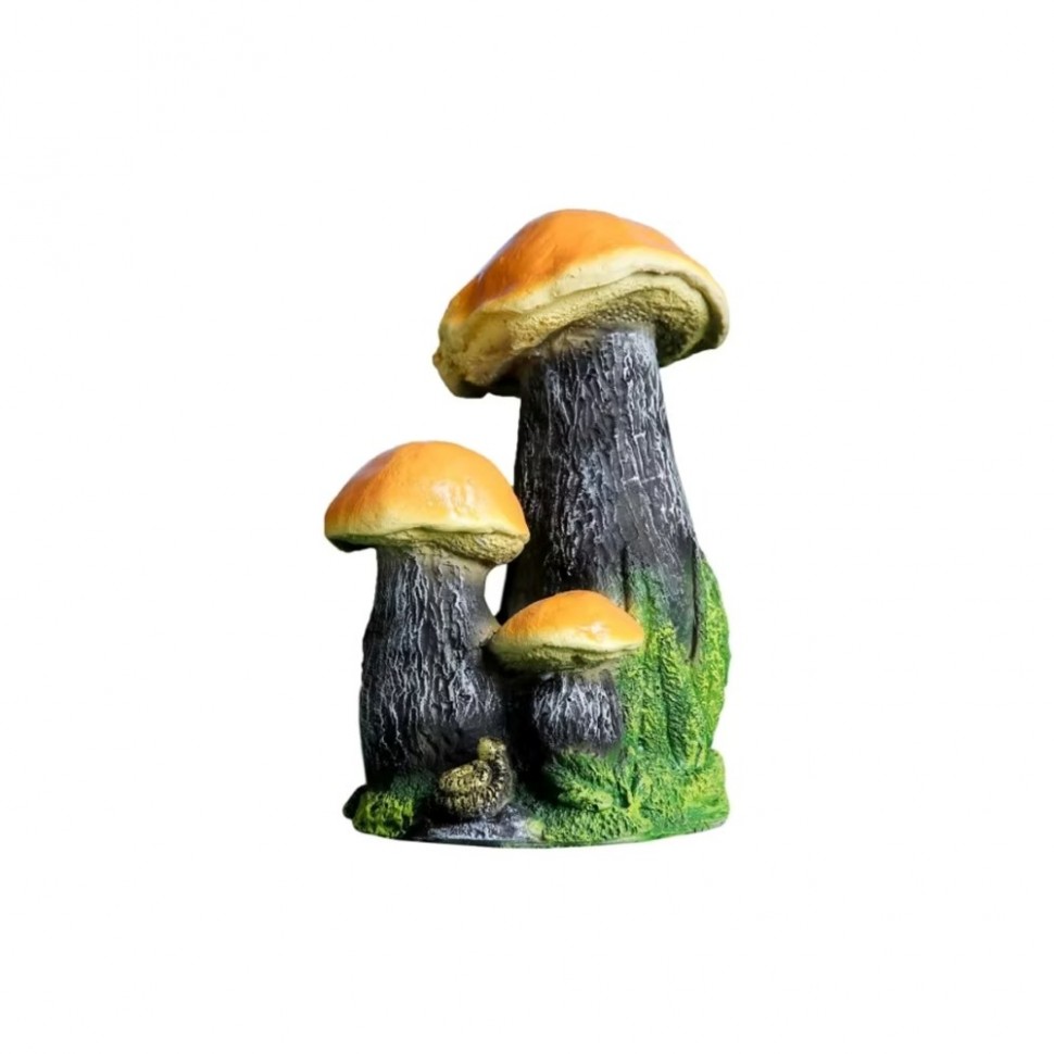 Фигура садовая Гриб подосиновик тройной малый H-21см 10833