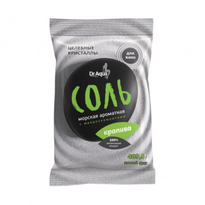 Соль морская ароматная с микроэлементами Dr.Aqua Крапива, 409 г