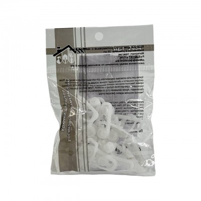 Крючки для штор роликовые с замком 8 мм за 25 штук