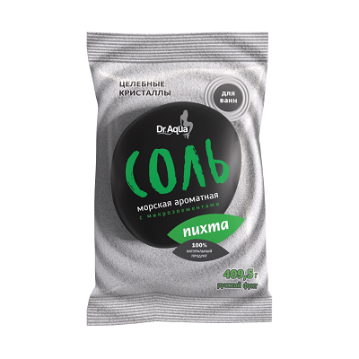 Соль морская ароматная с микроэлементами Dr.Aqua Пихта, 409 г