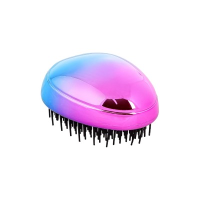 Расческа массажная, пластик, 8,5х6,5см, 3-4 цвета ЮНИLOOK