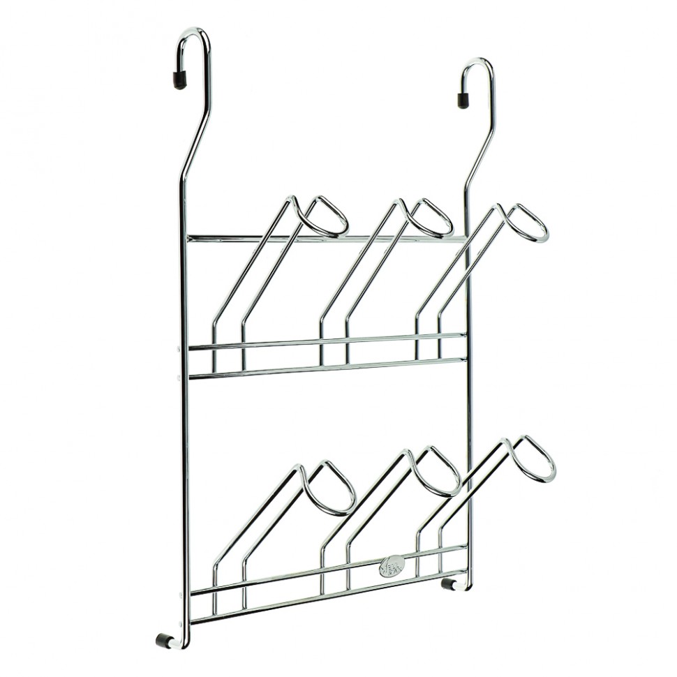 Полка для стаканов тм VETTA, 23,5x11x34cм, хромированная сталь