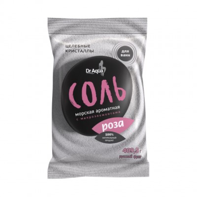 Соль морская ароматная с микроэлементами Dr.Aqua Роза, 409 г