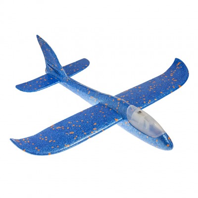 Самолёт пенопластовый 47x10 см с подсветкой (100)