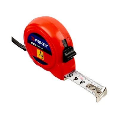 Рулетка &quot;ПЛАСТИК&quot;, 5м х 19мм, одинарный зацеп, корпус PP