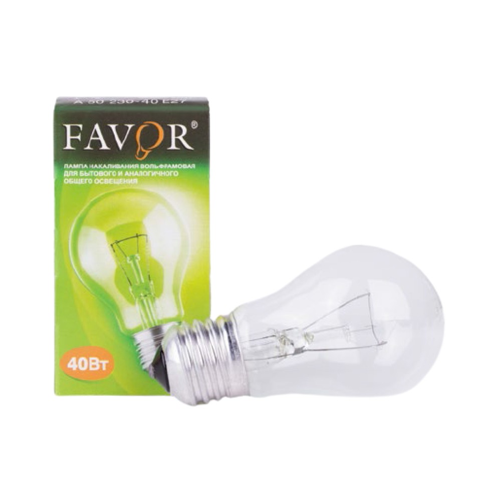 Лампа накаливания Favor A50 40W E27