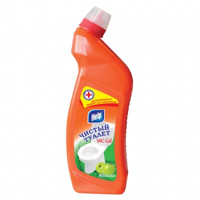 Чистящий гель для туалета Help, Яблоко, 750 г