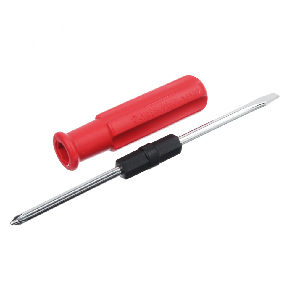 Отвертка-перевертыш 2в1, 6*75мм, 4 цвета (12)