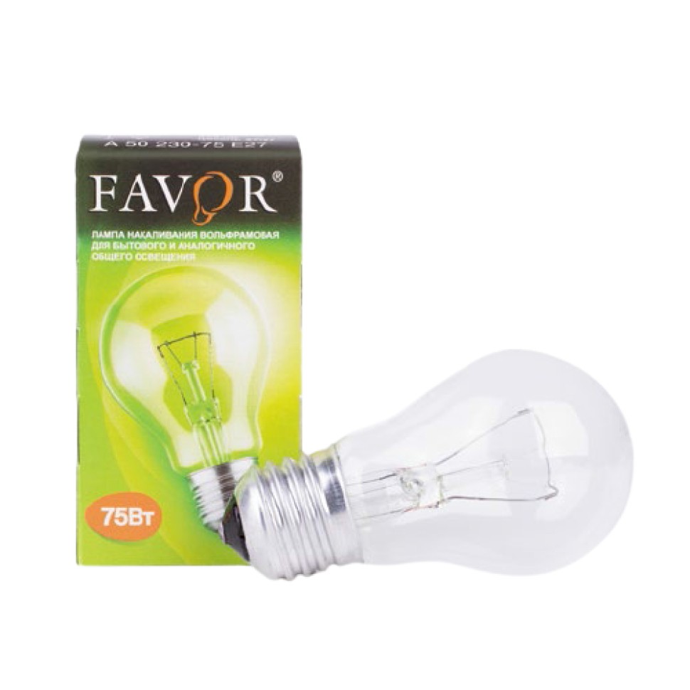 Лампа накаливания Favor A50 75W E27