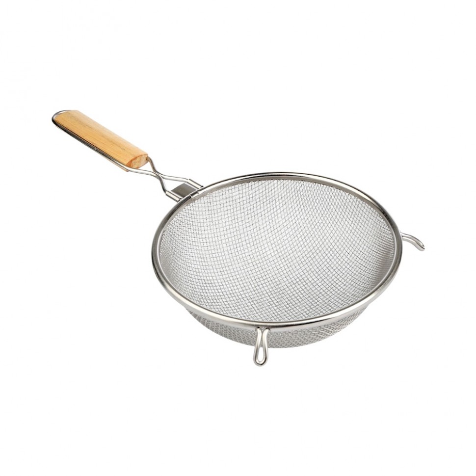 Сито с ободом и ручкой Ретро 18,5см, двойная сеть, нерж.сталь