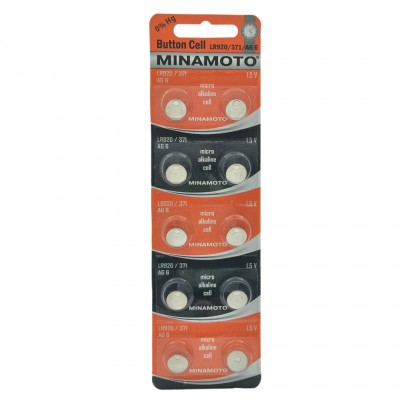 Батарейка Minamoto AG6/LR920/371, бл/10 