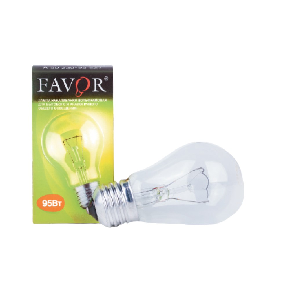 Лампа накаливания Favor A50 95W E27