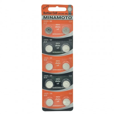 Батарейка Minamoto AG8/LR1120/381, бл/10