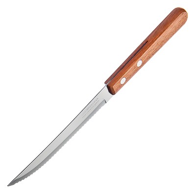 Нож № 3 деревянная ручка 5", крупные зубчики (12/60/600)