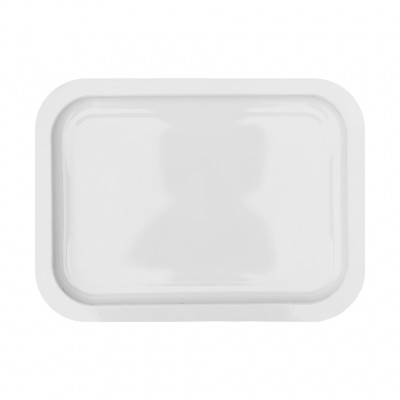 Поднос жестяной прямоугольный 25*33см белый (20)