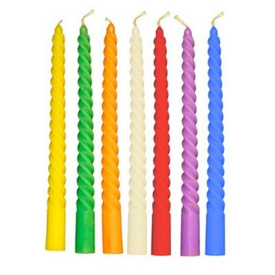  Свеча витая микс, 22x250 мм, 45 г