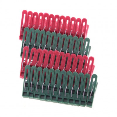 Прищепки пластик 12 шт с металлическим кольцом